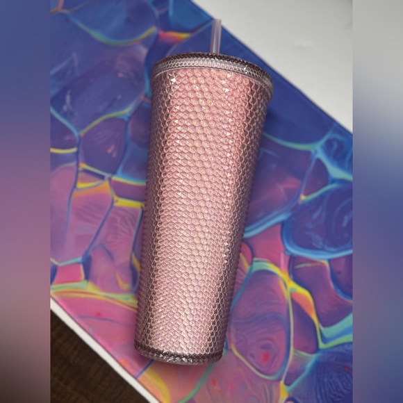 BNWT Sakura Pink Glitter Starbucks 24 oz Tumbler - China Release - Picture 8 of 14